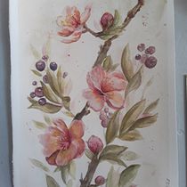 Mi proyecto del curso: Acuarela floral: conecta con la naturaleza. Ilustração tradicional, Pintura, Pintura em aquarela e Ilustração botânica projeto de catalinacantillanoc - 05.10.2023