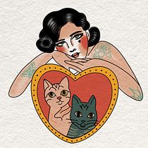 Mi proyecto del curso: Diseño de tatuajes estilo old school en Procreate. Projekt z dziedziny  R, sunek, Ilustracja c, frowa i Projektowanie tatuaż użytkownika Mery García de León - 05.10.2023