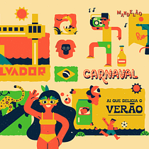 BRASIL. Vector Illustration, Digital Illustration, and Digital Drawing project by tiagosantarosa - 10.04.2023