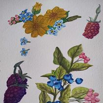 Mi proyecto del curso: Acuarela realista para composiciones botánicas. Un projet de Illustration traditionnelle, Peinture, Dessin, Aquarelle et Illustration botanique de Lucas Terrones Vazquez - 06.10.2023