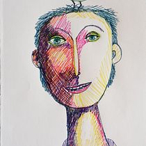 My project for course: Drawing Techniques to Lose Fear of the Blank Page  Ein Projekt aus dem Bereich Design, Design von Figuren, Kreativität, Zeichnung und Traditionelle Illustration von Anna Maria Stone - 06.10.2023