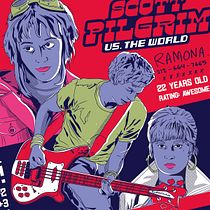 Ilustración vectorial de película: Scott Pilgrim. Un proyecto de Ilustración vectorial, Diseño de carteles e Ilustración digital de Mario Jesus Mendez Martinez - 07.10.2023