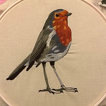 Mi proyecto del curso: Pintar con hilo: técnicas de ilustración textil. Ilustração tradicional, Bordado, e Design têxtil projeto de María Rocha - 07.10.2023