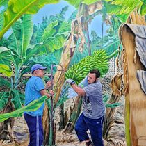 Mi proyecto del curso: Pintura realista al óleo: el color en la vegetación. Fine Arts, Painting, Oil Painting, and Naturalistic Illustration project by mueblesperezs - 06.20.2023