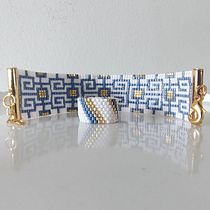 Mi proyecto del curso: Diseño de accesorios con cuentas: teje patrones elegantes. Design de acessórios, Artesanato, Design de joias, e Tecido projeto de María Alejandra Medina Moreno - 08.10.2023