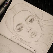 My project for course: Portrait Sketchbooking: Explore the Human Face. Sketching, Drawing, Portrait Drawing, Artistic Drawing, and Sketchbook project by Raya Faye Bahian - 10.06.2023