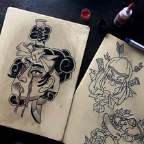 Mi proyecto del curso: Tatuaje para principiantes. Tattoo Design project by Aeri Ezaki - 10.08.2023