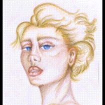 Mi proyecto del curso: Dibujo de retratos llamativos con lápices de colores. Drawing, Portrait Drawing, Sketchbook, and Colored Pencil Drawing project by Maria Nuñez - 10.08.2023