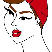 Meu projeto do curso: Ilustração de uma pin-up com técnicas tradicionais. Traditional illustration, Drawing, Fine Arts, Painting, and Pencil Drawing project by Tati Pinup - 10.09.2023