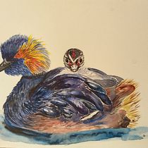 My project for course: Artistic Watercolor Techniques for Illustrating Birds. Traditional illustration, Watercolor Painting, Realistic Drawing, and Naturalistic Illustration project by Nevyana Petkova - 10.05.2023