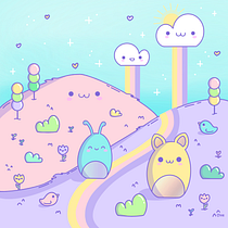 My project for course: Designing Kawaii Worlds: Spread Joy Through Illustration. Character Design, Digital Illustration, and Manga project by Ine - 10.10.2023