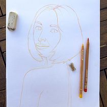 My wife. Drawing, Portrait Drawing, Sketchbook, and Colored Pencil Drawing project by Valerio Bellone - 10.10.2023