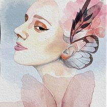 Mi proyecto del curso: Retrato ilustrado en acuarela. Un projet de Illustration traditionnelle, Beaux Arts, Peinture, Dessin, Aquarelle, Dessin de portrait , et Dessin artistique de Carla Castaño - 10.10.2023