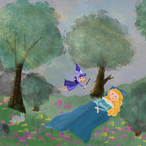 Mijn project van de cursus: Kinderillustraties met Procreate: creëer magische scènes. Ilustração digital, Ilustração infantil, Pintura digital, e Álbum ilustrado projeto de rosavht - 11.10.2023