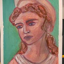 Mi proyecto del curso: Retrato expresivo con gouache. Traditional illustration, Painting, and Gouache Painting project by lagembg - 10.12.2023