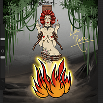 Mi proyecto del curso: Diseño de tatuajes estilo old school en Procreate. Projekt z dziedziny  R, sunek, Ilustracja c, frowa i Projektowanie tatuaż użytkownika Ita Rose - 10.10.2023