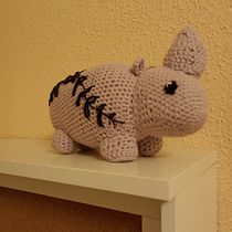 amigurumi rinoceronte. Un projet de Artisanat, Conception de jouets, Art textile, DIY, Crochet, Amigurumi , et Design textile de septiembreanto - 13.10.2023