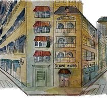 Mi proyecto del curso: Dibujo arquitectónico con acuarela y tinta. Sketching, Drawing, Watercolor Painting, Architectural Illustration, Sketchbook & Ink Illustration project by Damar Parker - 10.14.2023