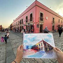 Mi proyecto del curso: Cuaderno de viaje en acuarela. Traditional illustration, Watercolor Painting, Architectural Illustration, and Sketchbook project by Damar Parker - 10.14.2023