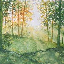 Mon projet du cours : Paysages oniriques à l'aquarelle : capturez la lumière. Un projet de Peinture , et Aquarelle de valerie_le_corre - 14.10.2023
