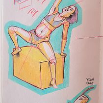 Mi proyecto del curso: Dibujo de la figura humana en poses expresivas. Fine Arts, Sketching, Drawing, Sketchbook, and Figure Drawing project by Lucía Ezquerro Terés - 10.14.2023