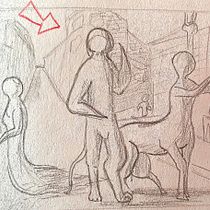 Mi proyecto del curso: Fundamentos del dibujo de personas a partir de la imaginación. Traditional illustration, Fine Arts, Sketching, Pencil Drawing, Drawing, Artistic Drawing, and Figure Drawing project by Lucía Ezquerro Terés - 10.14.2023