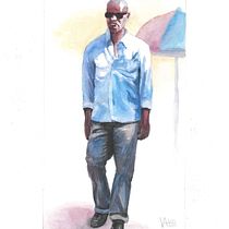 My project for course: Sketching People with Watercolor Ein Projekt aus dem Bereich Skizzenentwurf, Aquarellmalerei und Anatomische Zeichnung von Philip Vandenbussche - 15.10.2023
