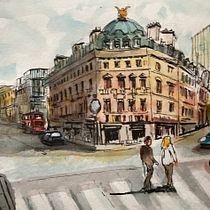 My project for course: Architectural Sketching for Urban Illustrations. Een project van  Ontwerp, Traditionele illustratie,  Schetsen,  Architecturale illustratie y Sketchbook van y7dfcnx8rv - 11.10.2023