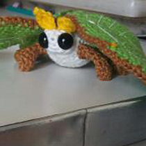 Meu projeto do curso: Design e criação de amigurumis, luna moth. Un projet de Artisanat, Conception de jouets, Art textile, DIY, Crochet, Amigurumi , et Design textile de gabriel_nlima2 - 14.10.2023