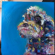 Meu projeto do curso: Retrato realista de animais de estimação com pintura a óleo. Artes plásticas, Pintura, Pintura a óleo e Ilustração naturalista projeto de vivianecs - 14.10.2023