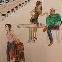 My project for course: Basic Principles of Drawing People from Imagination. Traditional illustration, Fine Arts, Sketching, Pencil Drawing, Drawing, Artistic Drawing, and Figure Drawing project by Adeline Cartier - 10.15.2023
