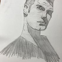 My project for course: Artistic Portrait Drawing: Capture Authentic Expressions. Un projet de Illustration traditionnelle, Beaux Arts, Esquisse , Dessin au cra, on, Dessin, Dessin de portrait, Dessin réaliste, Dessin artistique , et Dessin anatomique de Rachel Klopfenstein - 16.10.2023