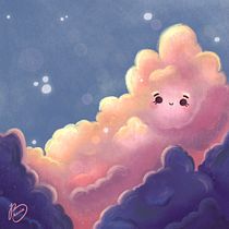Atmospheric Scenes in Procreate: Paint with Color and Light: Pink Clouds. Ilustração digital e Ilustração infantil projeto de Oksana Shvedenko - 13.10.2023