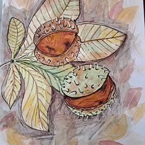 My project for course: Illustrating Nature: A Creative Exploration. Traditional illustration, Painting, Drawing, Watercolor Painting, Ink Illustration, and Naturalistic Illustration project by Kate - 10.17.2023
