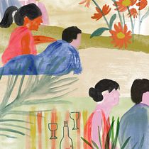 Mon projet du cours : Langage visuel : illustration traditionnelle & numérique. Painting, Collage, Sketching, Drawing, and Digital Illustration project by susyrouge - 10.17.2023