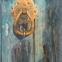 Aldaba.- Mi proyecto del curso: Masterclass  de texturas en acuarela. Fine Arts, Painting, and Watercolor Painting project by framartirosa - 10.17.2023