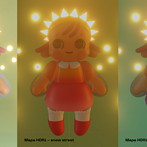 Mi proyecto del curso: Creación de personajes kawaii en 3D con Blender: SOLEIL. Een project van Traditionele illustratie, Ontwerp van personages, Digitale illustratie,  3D-modellering y Manga van lizz13manchas - 17.10.2023