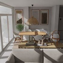 Proyecto: Pis09 (Pau). Projekt z dziedziny Architektura wnętrz, Projektowanie wnętrz, Dekoracja wnętrz i Projektowanie przestrzeni użytkownika pau_interiors - 18.10.2023