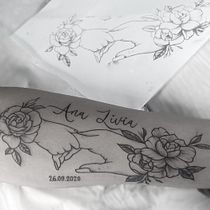 Meu projeto do curso: Tatuagem para principiantes. Tattoo Design project by jaquetaki - 10.19.2023