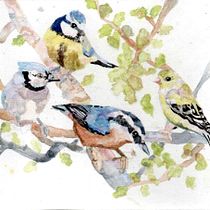 Mi proyecto del curso: Acuarela artística para ilustración de aves. Traditional illustration, Watercolor Painting, Realistic Drawing, and Naturalistic Illustration project by Monica Perez Avila - 10.17.2023