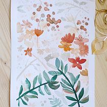 Mon projet du cours : Aquarelle florale créative : renouez avec la nature. Ilustração tradicional, Pintura, Pintura em aquarela e Ilustração botânica projeto de marga4 - 20.10.2023