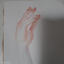 Mon projet du cours : Illustration de mains expressives à l'aquarelle. Painting, Watercolor Painting, and Figure Drawing project by Délice dart - 10.20.2023
