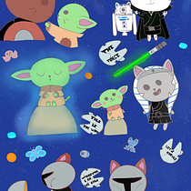 My project for course: Kawaii-Style Story Illustration. Traditional illustration, Character Design, and Digital Illustration project by Ana Alonso Cuesta - 01.18.2022