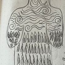 Mi proyecto del curso: Técnicas de creatividad: un gimnasio de ideas para dibujar. Traditional illustration, Creativit, Drawing, Digital Drawing, and Sketchbook project by gabyf99 - 10.21.2023