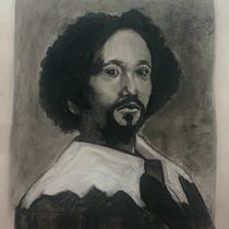 Mi proyecto del curso: Retrato realista al carboncillo. Ilustração tradicional, Artes plásticas, Desenho, Desenho de retrato, e Desenho realista projeto de luis - 21.10.2023
