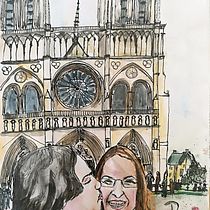 Mein Abschlussprojekt für den Kurs: Aquarellsketching: Drück deine Ideen aus. Ilustração tradicional, Esboçado, Criatividade, Desenho, Pintura em aquarela, e Sketchbook projeto de Martina Riel - 22.10.2023