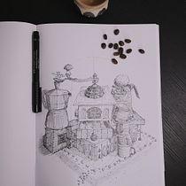 Mon projet du cours : Dessin d'architecture artistique à l'encre. Ilustração tradicional, Artes plásticas, Desenho, Ilustração arquitetônica e Ilustração com tinta projeto de atelierdulys - 22.10.2023