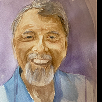 My project for course: Watercolor Portraits: Capture a Model's Personality. Fine Arts, Painting, Watercolor Painting, and Portrait Drawing project by msdonsey - 10.23.2023