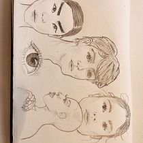 My project for course: Portrait Sketchbooking: Explore the Human Face. Sketching, Drawing, Portrait Drawing, Artistic Drawing, and Sketchbook project by Joanne Bayliss - 10.23.2023