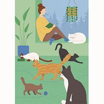 My project for course: Stylized Vector Illustration with Color and Character. Een project van Grafisch ontwerp, Vectorillustratie y Digitale illustratie van b_novackova - 23.10.2023